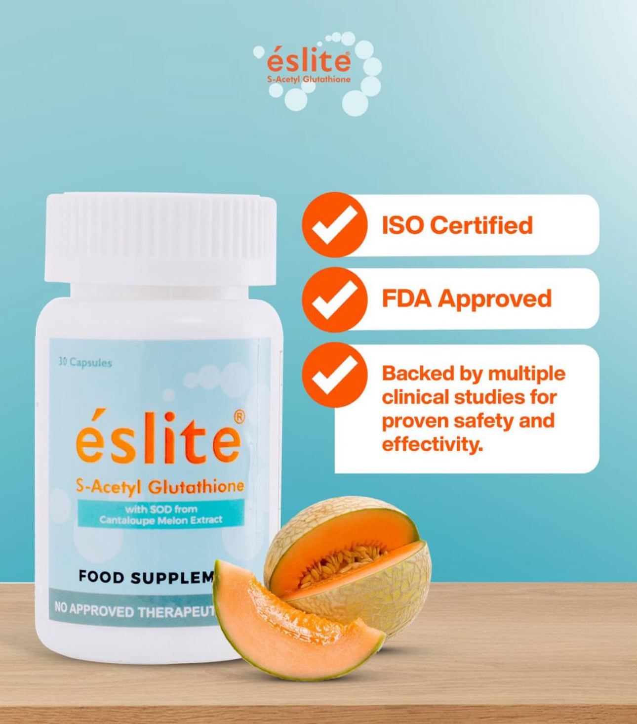 Eslite S-Acetyl Glutathione (Anti Aging and Skin Whitening Gluta Capsu ...