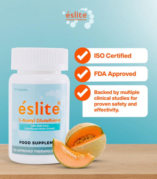 Eslite S-Acetyl Glutathione (Anti Aging and Skin Whitening Gluta Capsule) 30 capsules