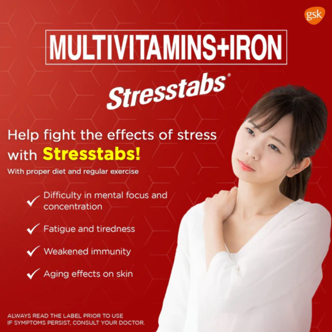 Stresstabs Multivitamins + Iron (30 Tablets) – Colabella