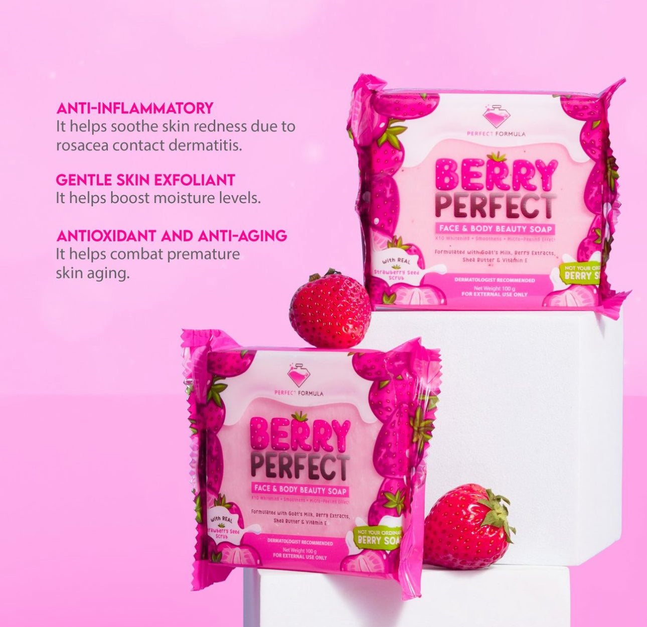 Berry Perfect Face and Body Beauty Soap 100g