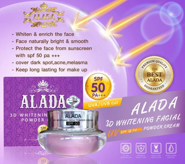 Alada 3D Whitening Facial Powder Cream 10g SPF50