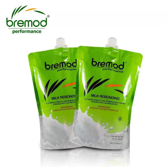 Bremod Milk Rebonding Set (Hair Straightening & Hair Neutralizing) 2 x 1250ml
