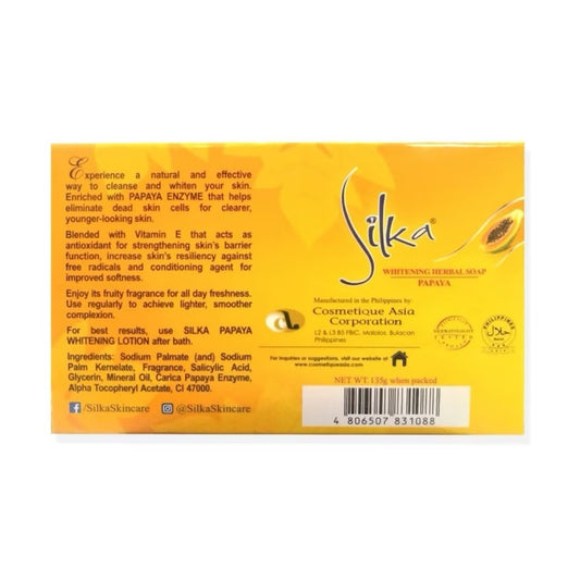 Silka Whitening Herbal Soap Enriched with Vitamin E 135g