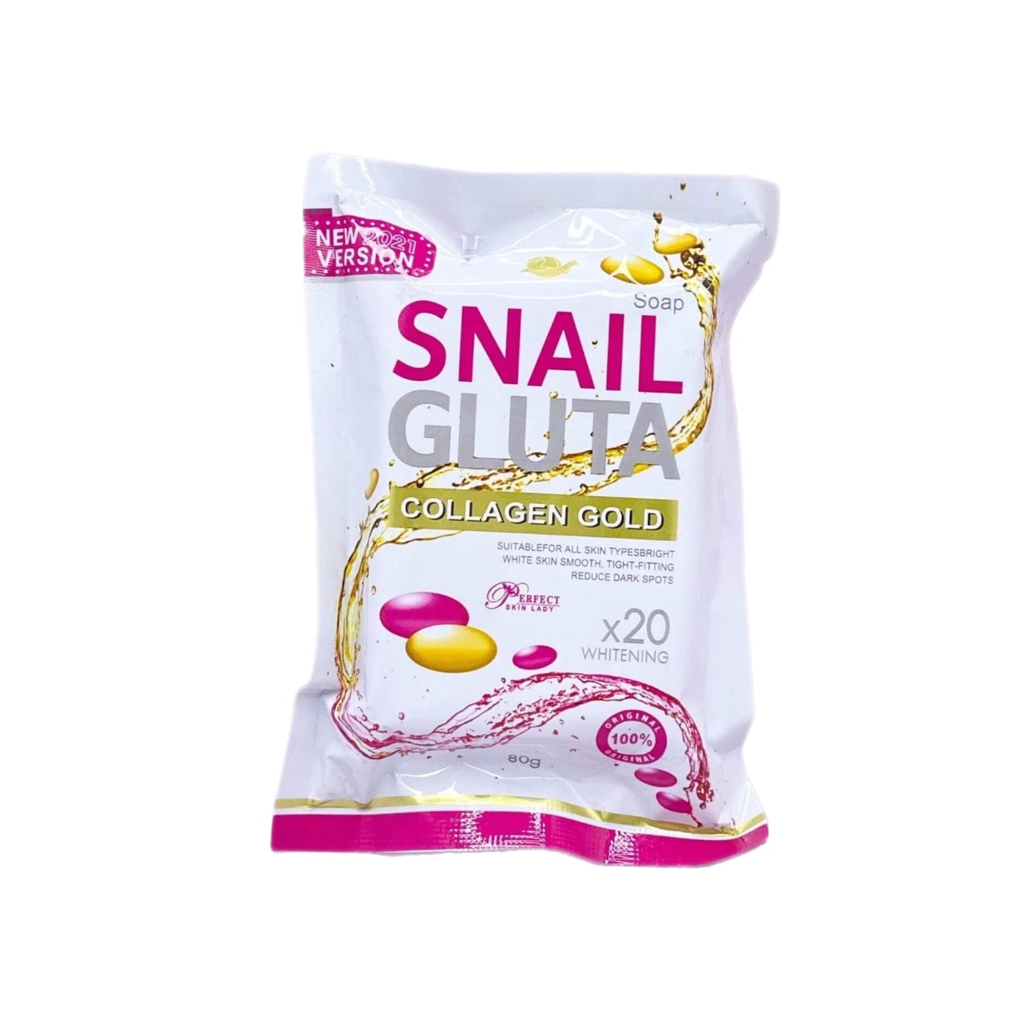 Snail Gluta Collagen Gold Soap 80g by Precious Skin Thailand