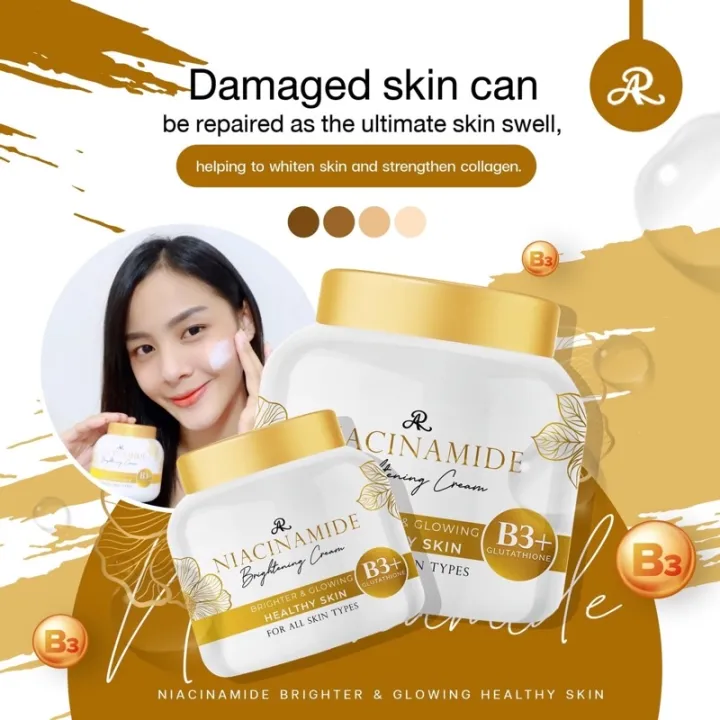 AR Niacinamide Brightening Face & Body Cream 200ml